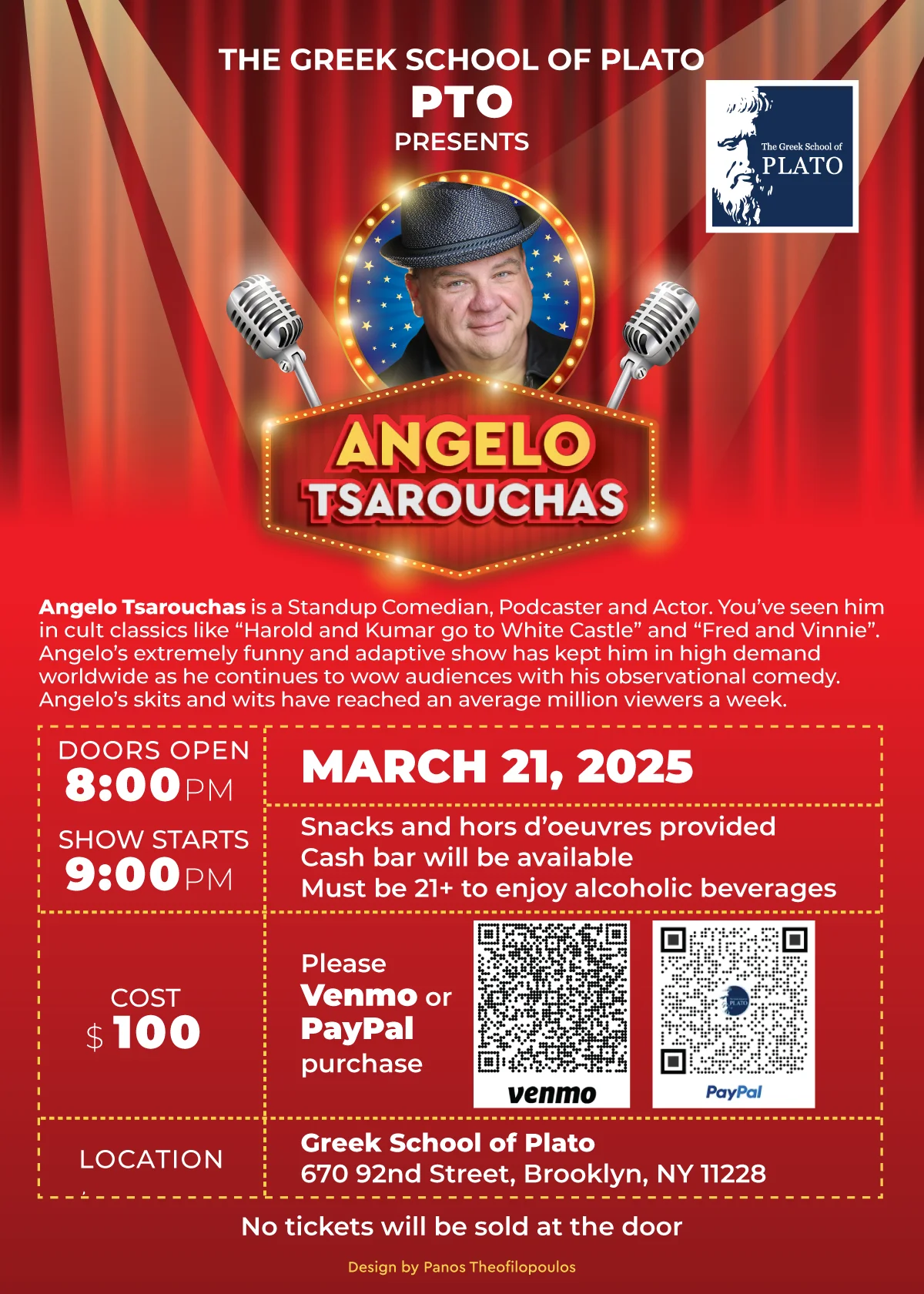 Angelo Tsarouchas Live: March 21, 2025, Brooklyn